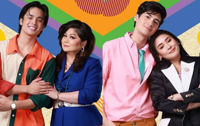 IN ‘Bagets The Musical,’ it’s all about mothers (Mayen Bustamante-Cadd and Carla Guevara-Laforteza) and sons (KD Estrada and Andres Muhlach).