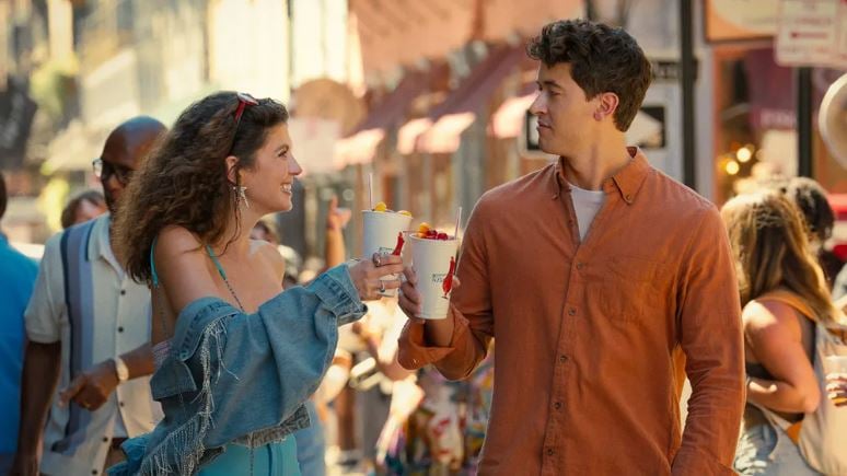 EMILY Bader and Tom Blyth in ‘People We Meet on Vacation.’