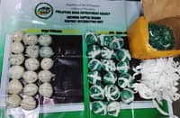 AT least P114.5 million worth of suspected shabu are presented by authorities following its seizure at the Ninoy Aquino International Airport Complex in Pasay City during an interdiction operation. Three individuals are also arrested.