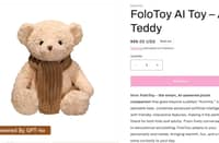 KUMMA bear ng FoloToy, na pinapapagana ng Artificial Intelligence (AI).
