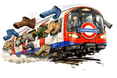 Londoners let their trousers down on Tube