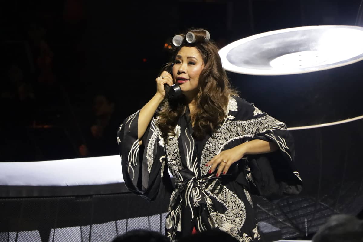 THE soprano performer wearing Natori’s creation.