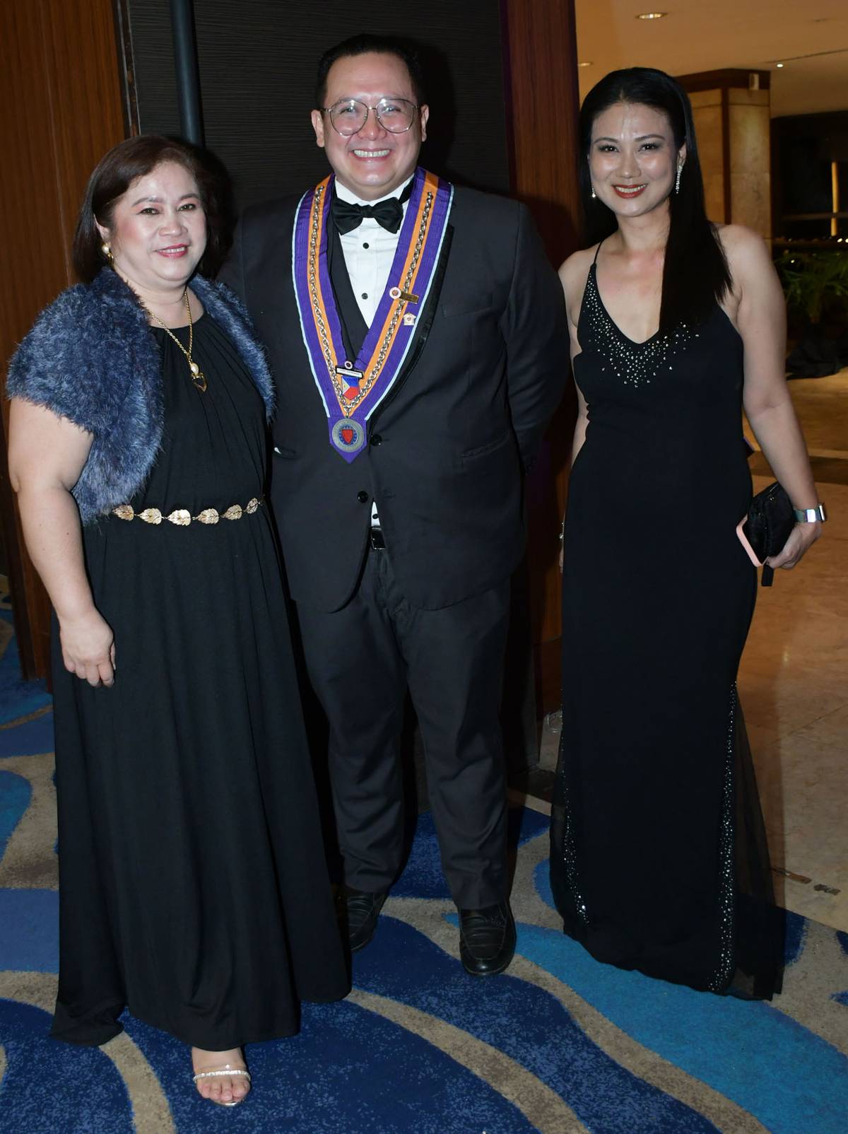 JOT Chiongbian, GM of Savoy Hotel with Marco Polo Plaza’s Gemma Baz, director of Sales, and Cherrylyn Fernandez, director of RB & E.