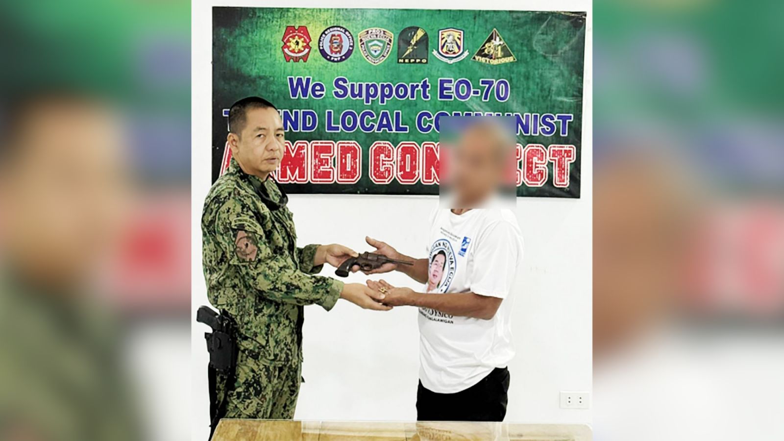Ex-rebel surrenders to Nueva Ecija police
