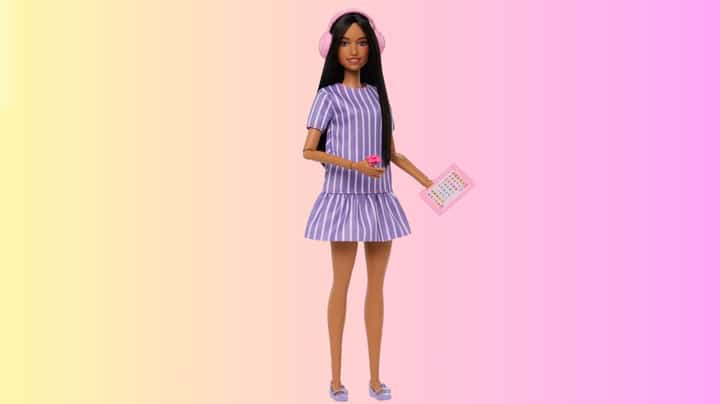 THE dolls come with a sensory stress-relief toy, noise-canceling headphones and a tablet.