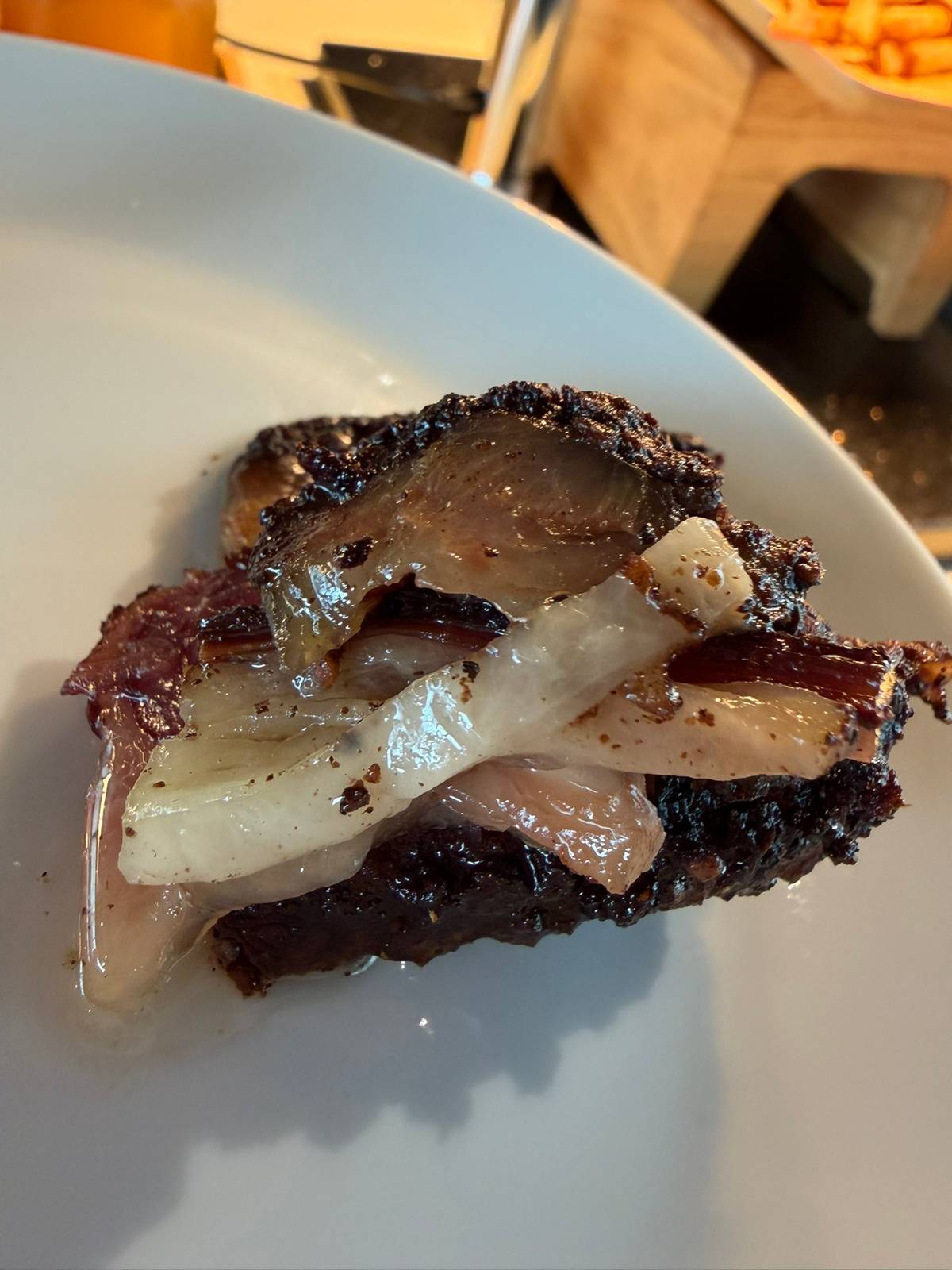 SMOKED beef brisket at the Origine.