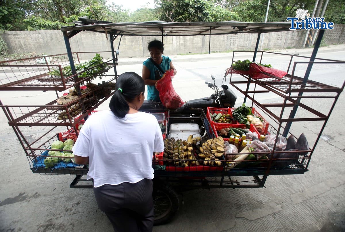 (January 15 2026) A man selling vegetables along Payatas road in Quezon City on 15 January 2026. he uses his tricycle to sell vegetables so they can go to another place. Photo/Analy Labor