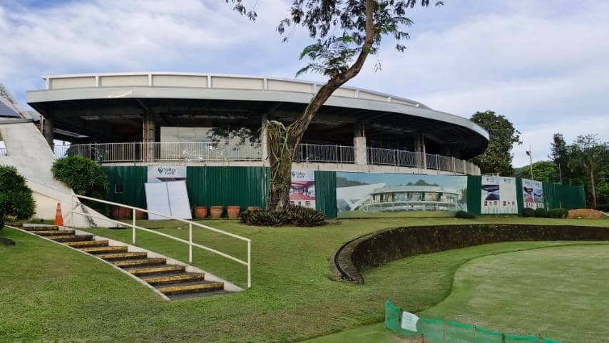 THE unfinished clubhouse of Valley Golf and Country Club is at the center of controversy gripping the 68-year-old facility.