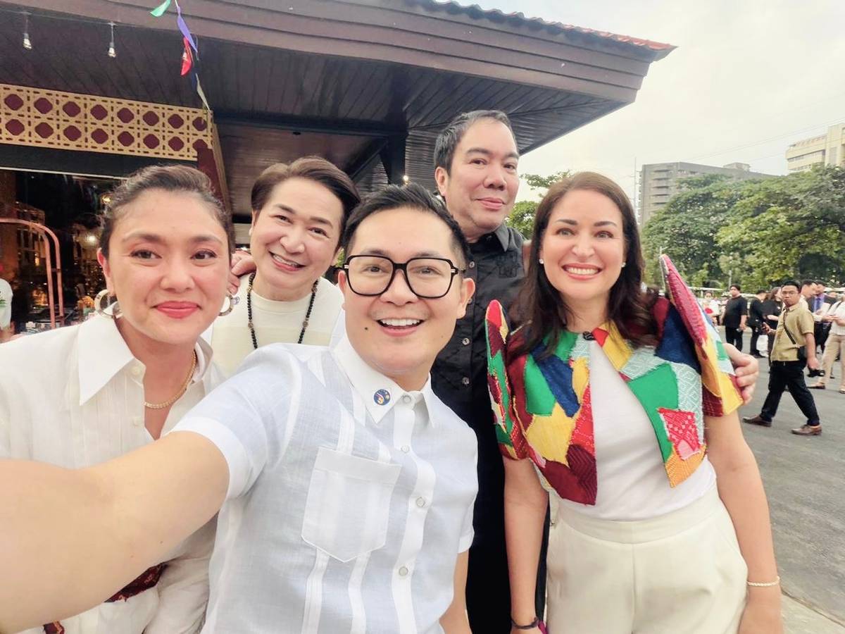 DEPUTY Social Secretary Dina Arroyo Tantoco, Paul Cabral, Michael Leyva, Patrick Rosas and Social Secretary of the Philippines Bianca Zobel.