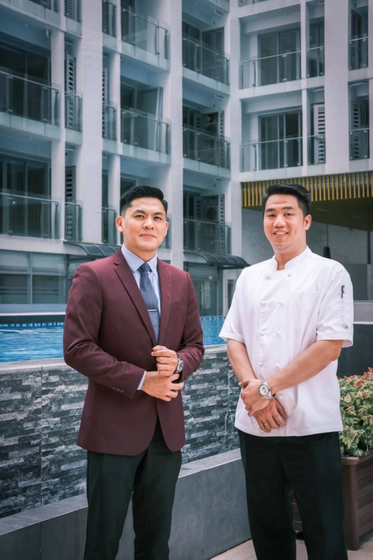 GENERAL manager Benedict Alava and executive chef Andrew Ko.