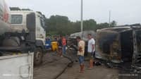 One dead, four injured as tanker hits car in Bataan