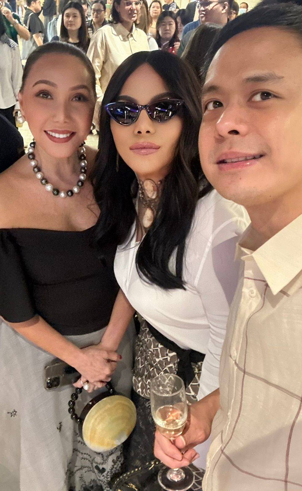 CONSUL Agnes Huibonhoa, Tina Cuevas and Captain Stan Ng.