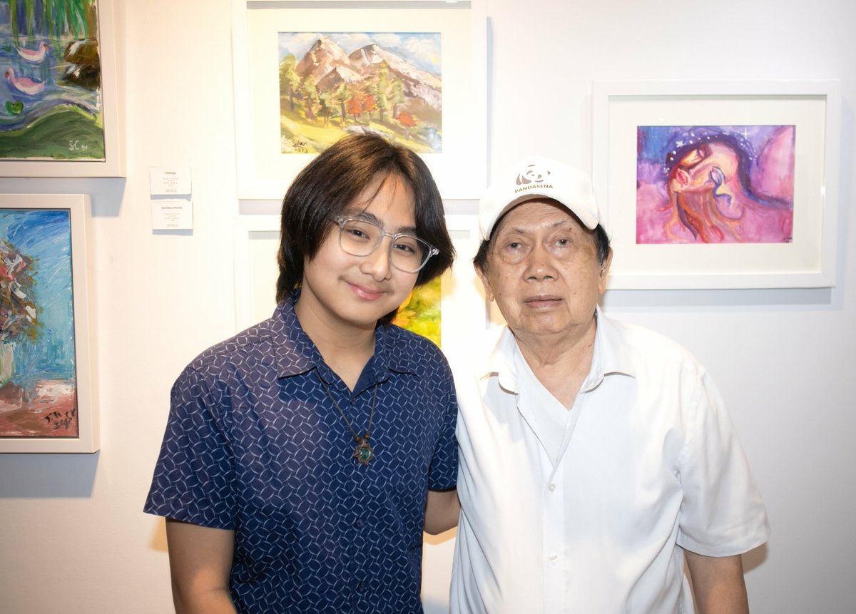 SILVER with his mentor, Maestro Fernando Sena.