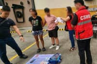 OPERATIVES from the Philippine National Police arrest the 45-year-old woman in Pasig City for allegedly selling her one-year-old baby for P8,000. The PNP Anti-Cybercrime Group revealed that the suspect is a repeat offender, having allegedly sold one child previously and attempted to sell five others.