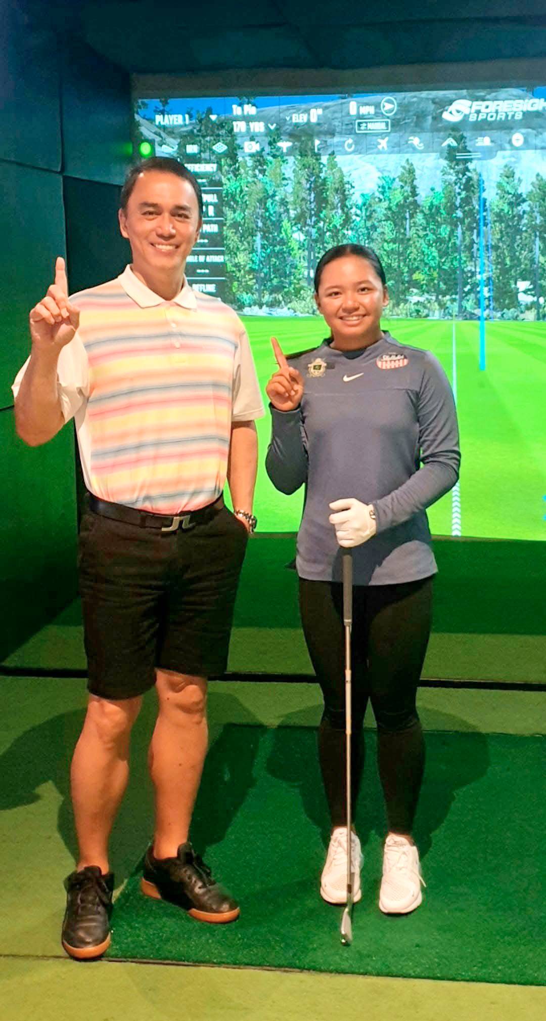 RIANNE Malixi credits her golf brilliance to the patience of her coach — Norman Sto. Domingo.