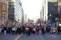 DEMONSTRATORS, protesting the deadly crackdown in Iran, rally near the White House in Washington, DC, United States on 17 January 2026. The US on 15 January said Iran halted 800 executions of protesters under pressure from President Donald Trump, after Gulf allies appeared to pull him back from military action over Tehran’s deadly crackdown on demonstrations.