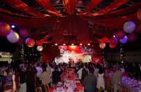 ATTENDEES raise their glasses toward the stage as VinFast gathers media and partners to mark shared progress and outline its direction for 2026 in Manila.