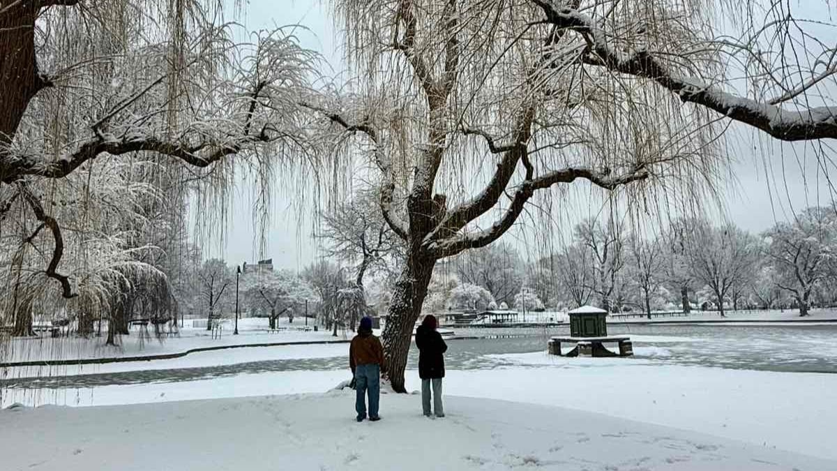 Deep freeze turns Boston into winter postcard