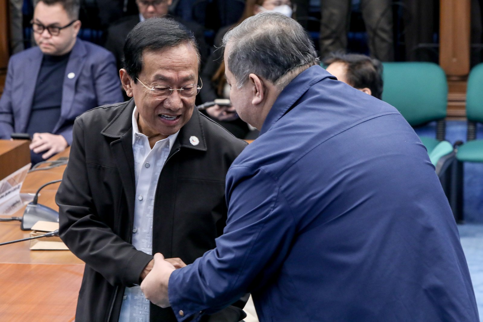 The Senate Blue Ribbon Committee, headed by Senate President pro tempore Panfilo Lacson, resumes its probe into alleged anomalies in flood control projects on Monday, 19 January 2025, in Pasay City.

The hearing includes discussions titled “Flooded Gates of Corruption,” “Flooded Gates of Hell,” and “The Philippines Under Water.” Five new witnesses appeared in the first Blue Ribbon Committee hearing of the year, including three masked individuals. | Aram Lascano