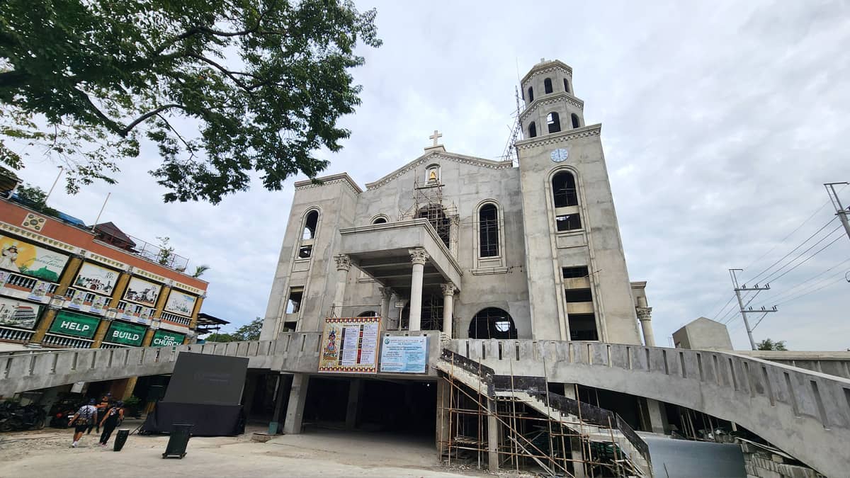 THE Pandacan Church being rebuilt after fire in 2020.