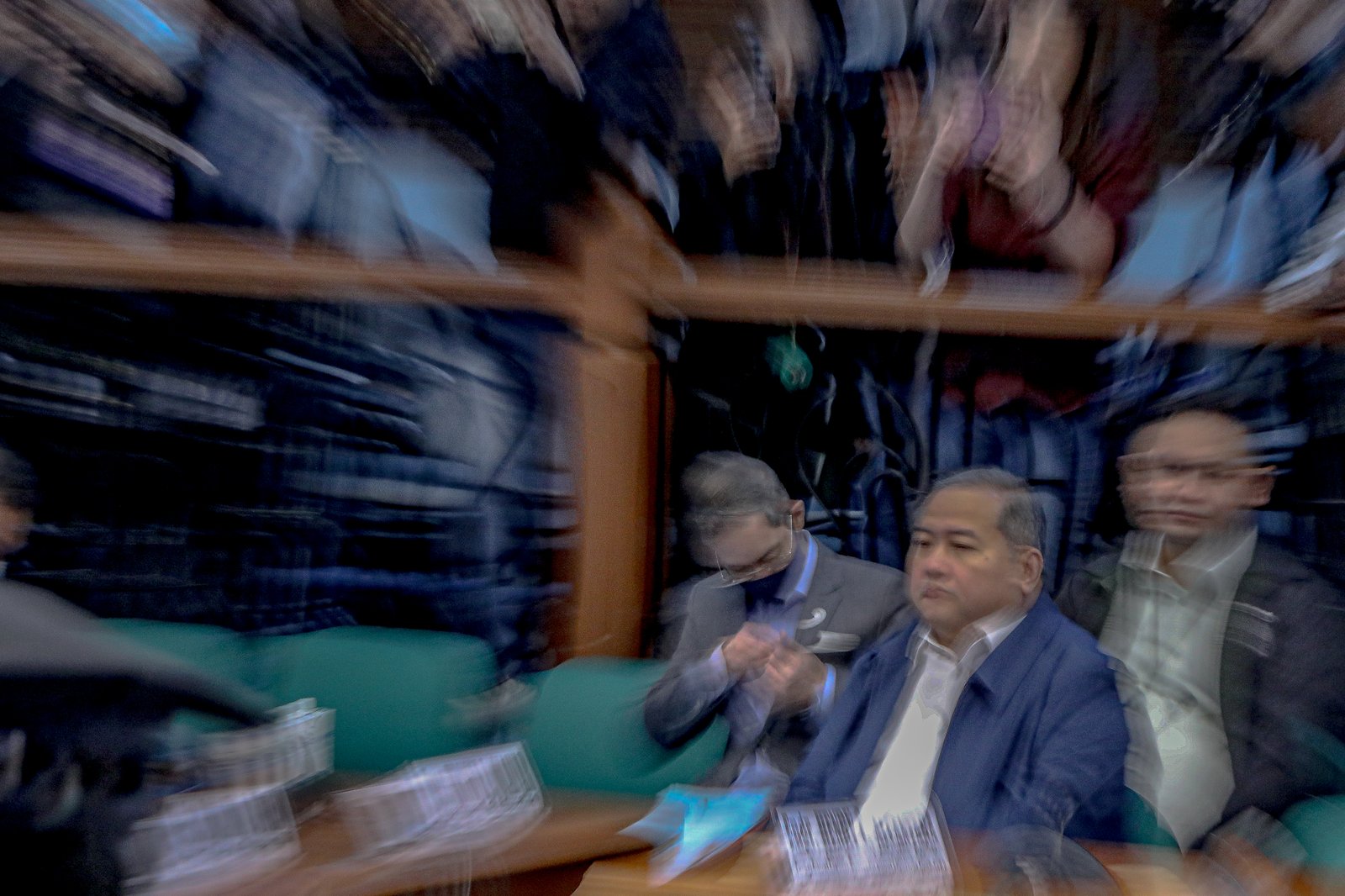 The Senate Blue Ribbon Committee, headed by Senate President pro tempore Panfilo Lacson, resumes its probe into alleged anomalies in flood control projects on Monday, 19 January 2025, in Pasay City.

The hearing includes discussions titled “Flooded Gates of Corruption,” “Flooded Gates of Hell,” and “The Philippines Under Water.” Five new witnesses appeared in the first Blue Ribbon Committee hearing of the year, including three masked individuals. | Aram Lascano