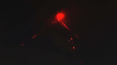 Mayon Volcano shows increased unrest