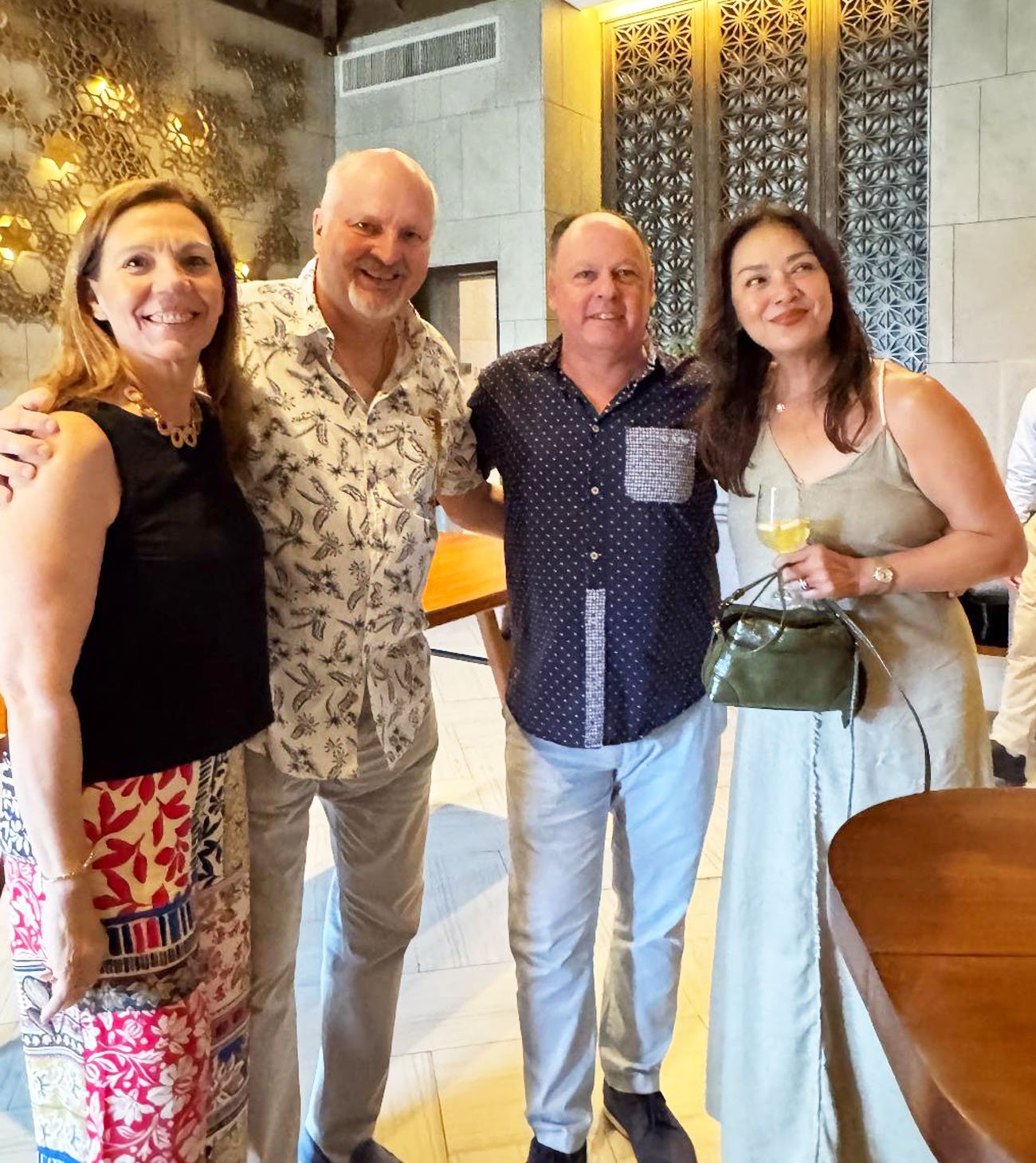 SANDRA and Jurgen Pesch with Didier Belmonte and Lana Osmeña.