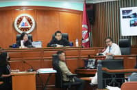 DPWH Secretary Vince Dizon testifies at the bail hearing of accused in floodgate at Sandiganbayan on Tuesday, 20 January. Courtesy of DPWH
