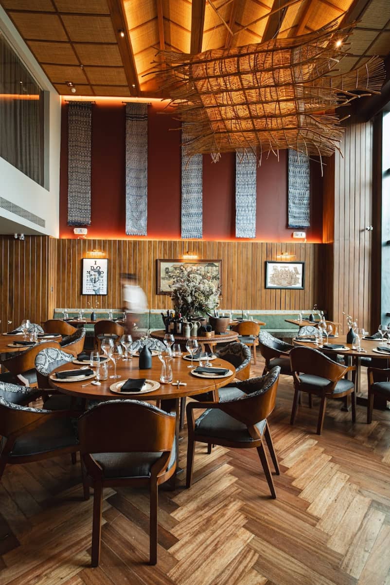 INTERIORS of One Michelin Star restaurant Hapag.