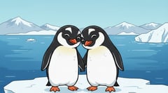 Penguins breed early