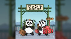 Pandas leave Japan