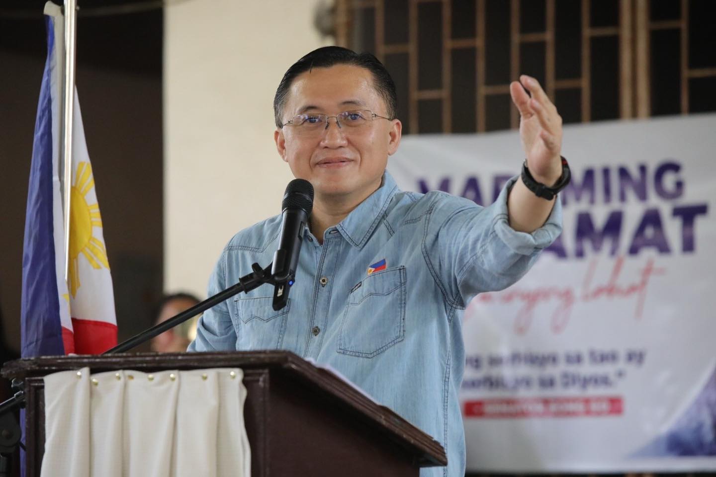 Bong Go sends aid to fire victims in Santo Tomas, Pampanga