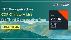 ZTE earns CDP Climate A List spot for third straight year