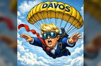 AS he left the White House, the US president admitted he had no idea how the trip to Davos would pan out.