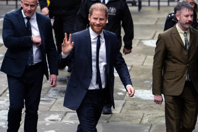 Prince Harry, Duke of Sussex, arrived at court in London on 20 January 2026.