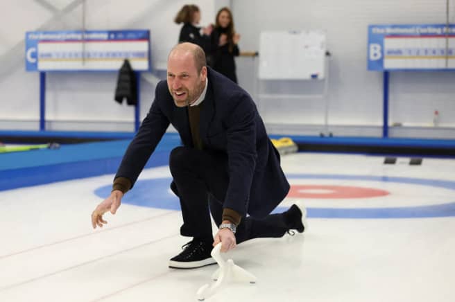 Prince William doesn't shy away from the sport, sporting a friendly smile even as the game turned competitive.