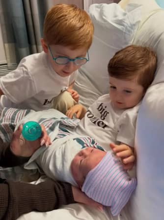 Meghan's two sons, Riley and Barry, helped name their baby sister.