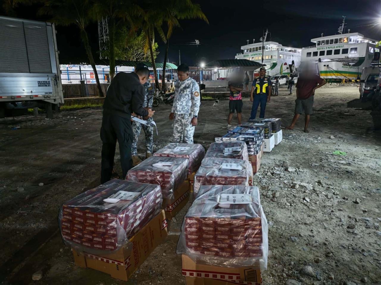 P1-M worth of smuggled cigarettes seized at Allen port