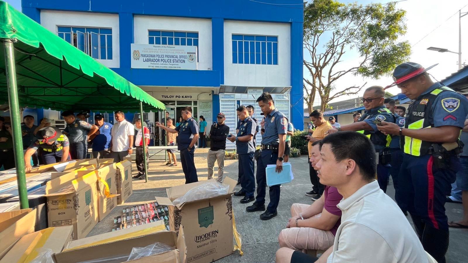 Pangasinan police seize P8M in smuggled cigarettes, arrest 2 Chinese