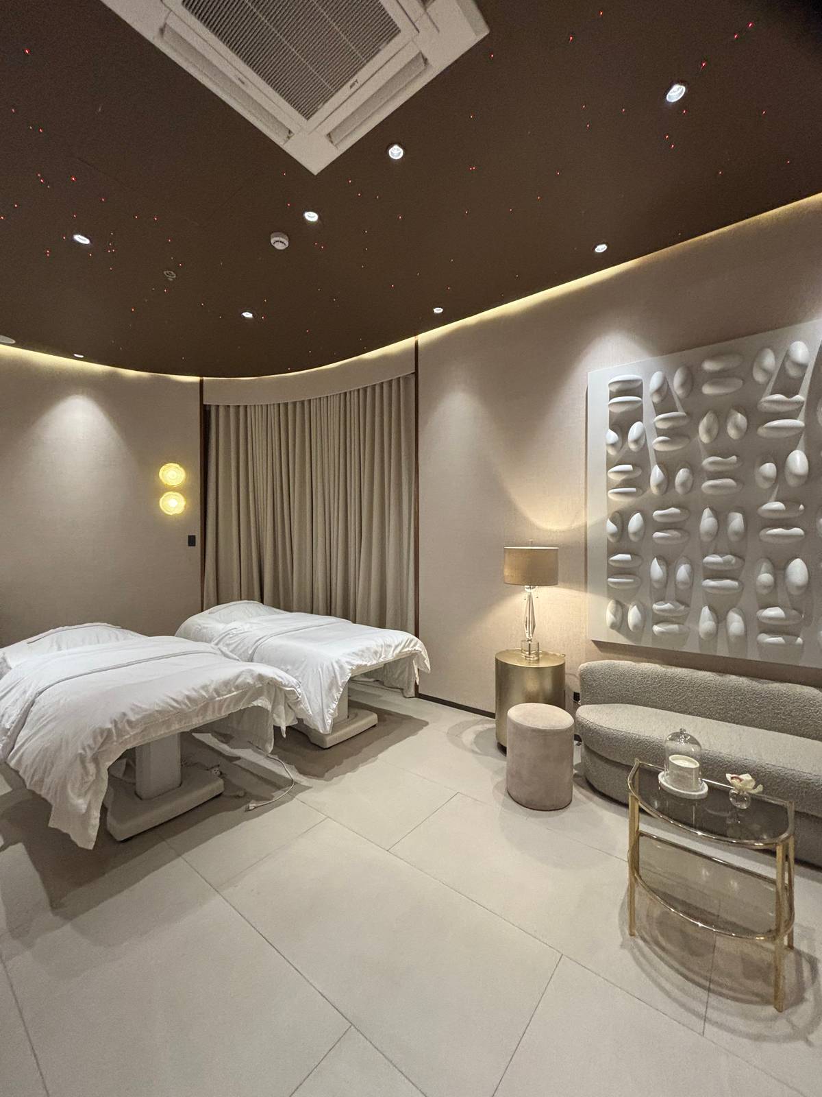 COUPLES can enjoy time for pampering together.