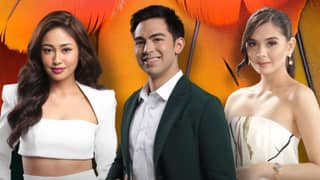 Elle Villanueva, Derrick Monasterio and Ashley Ortega.