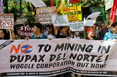 Environmental groups protest DENR over Nueva Vizcaya mining permit