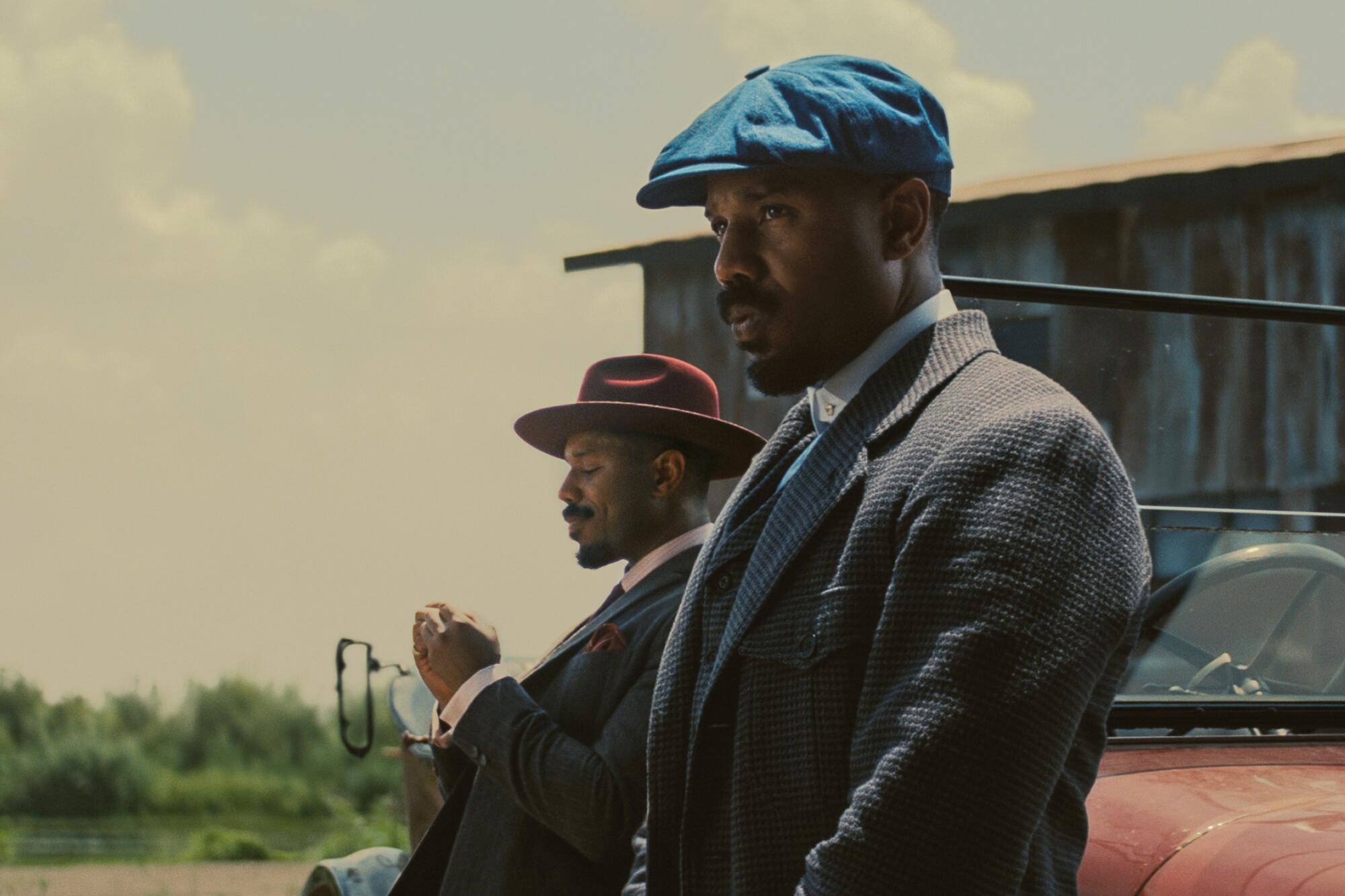 MICHAEL B. Jordan as twins, Smoke and Stack, in the movie ‘Sinners.’