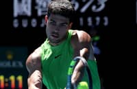 CARLOS Alcaraz posts his 87th win in 100 Grand Slam matches following a 6-2, 6-4, 6-1 win over Corentin Moutet in the Round of 32 of the men’s singles event of the Australian Open.
