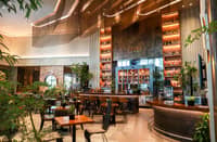 THE warm and luxurious design of the For the Road bar welcomes you in.