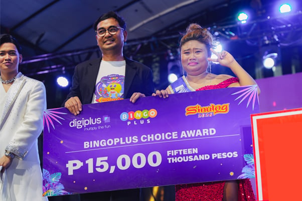 Sinulog Idol 2026 grand champion Maricel Binggay in tears after winning the BingoPlus Choice Award