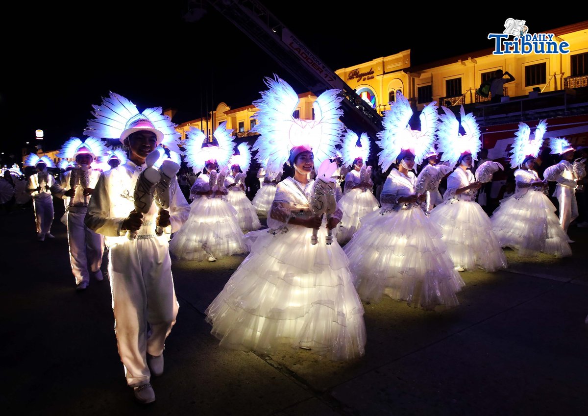(January 24 2026) Participants from different provinces perform at the Dinagyang ILOmination Friday night January 23, 2026, the event bringing color and movement to Iloilo City’s major business hubs. The nighttime spectacle featured illuminated floats and high-energy street dances, with performers clad in glowing, intricately designed costumes. The parade passed through key areas such as SM City Iloilo and the Iloilo Business Park, highlighting both the city’s modern growth and its rich cultural traditions. Photo/Analy Labor