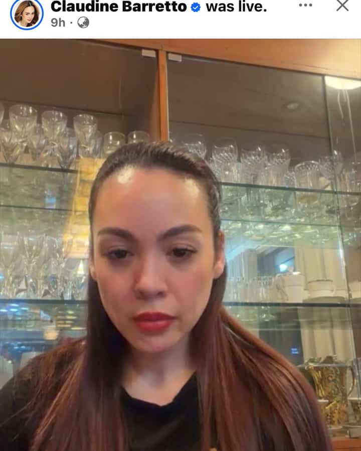 Claudine Barretto naglabas ng damdamin sa livestream