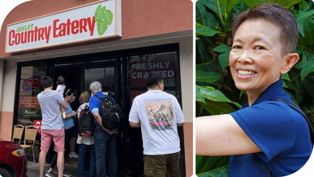 LEFT: There’s always a line at this takeout-only spot; Right: Co-owner Millie Chan.