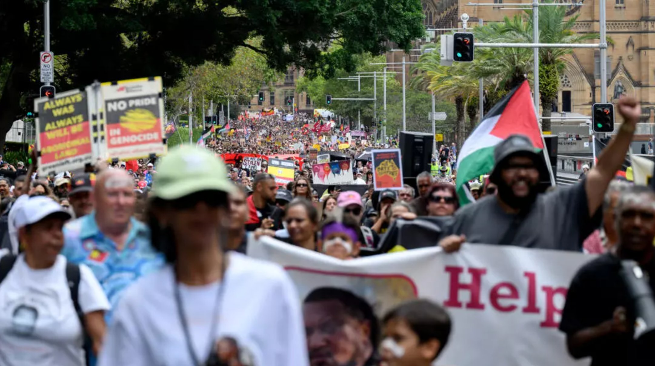 Australia Day protesters demand indigenous rights